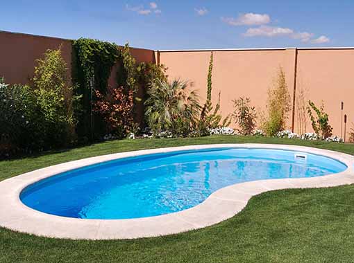 Piscina de poliéster y fibra 6.00 x 3.28 m